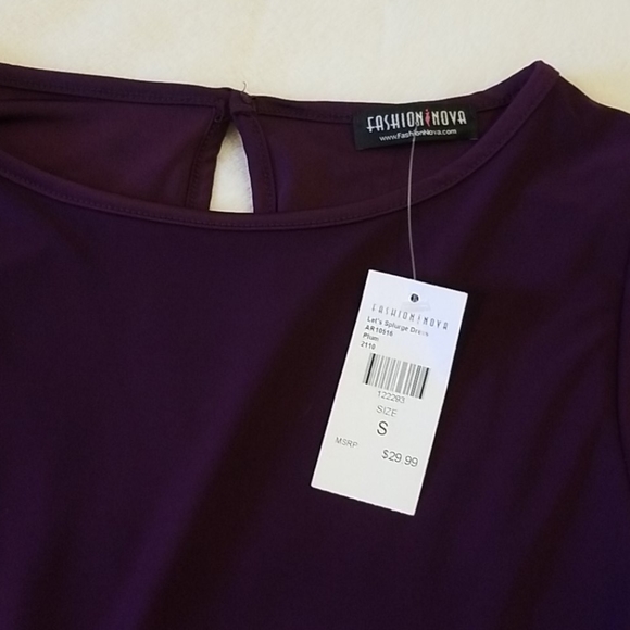 Women's Purple Dress Size Small Fashion Nova NWT - Picture 8 of 8
